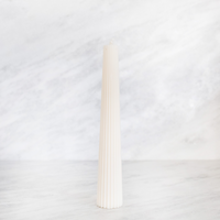 Fluted Taper Candle | Baran Collection
