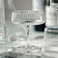 Fluted Martini Glasses