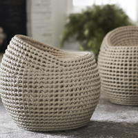Ava Leather Woven Chair