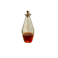 Glass + Brass Hammered Decanter
