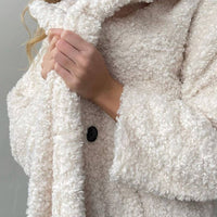 Plush Fleece Trench Coat