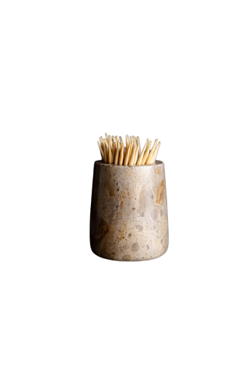 Chocolate Marble Toothpick Holder
