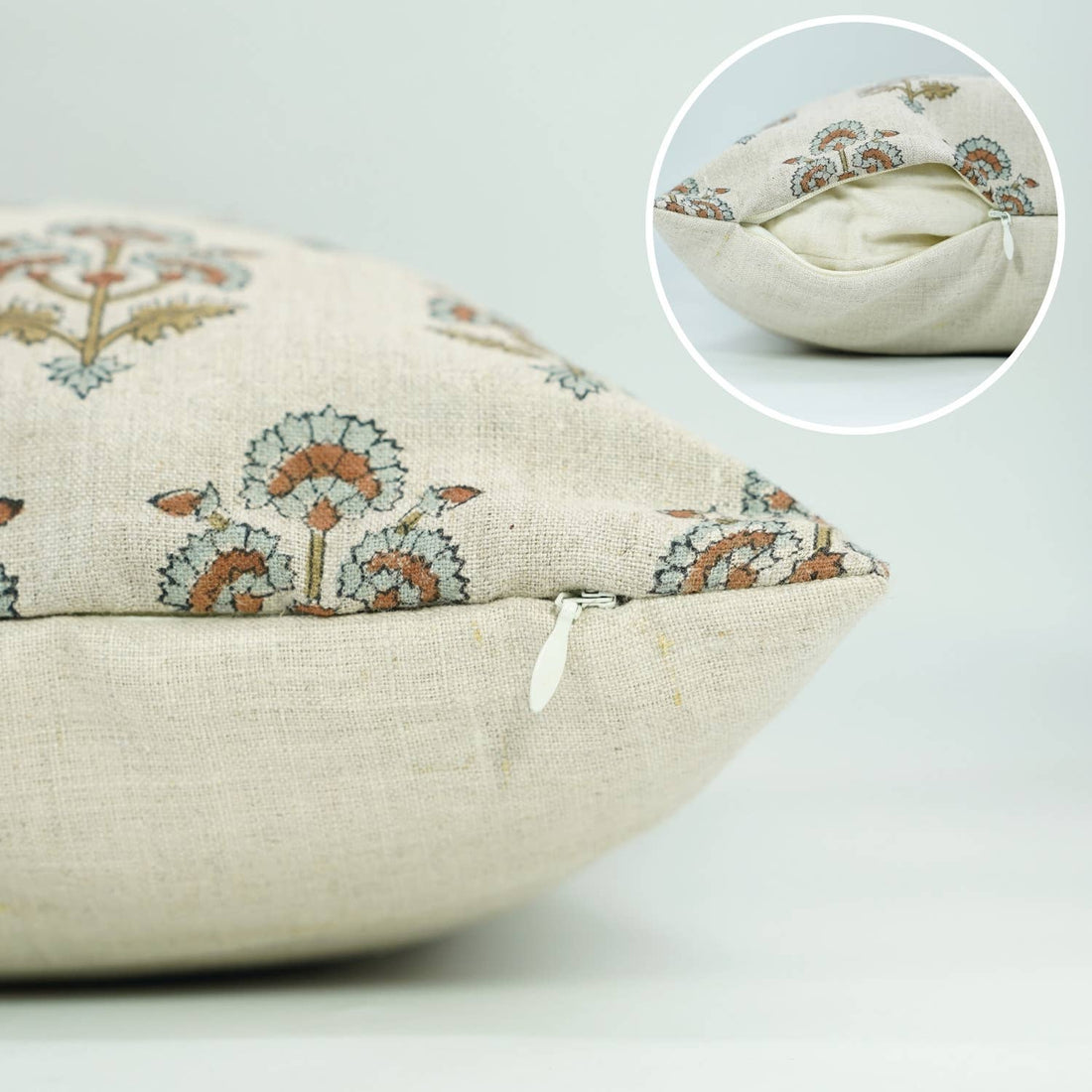 Clarette Blockprint Pillow Cover