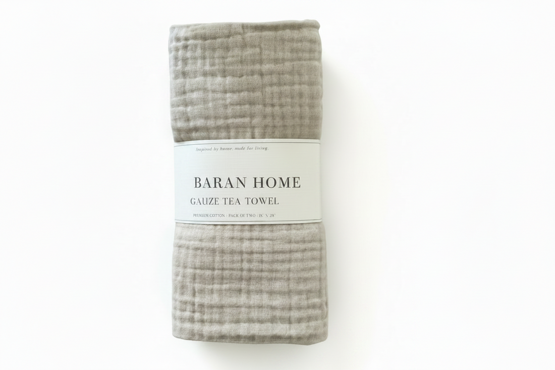 Taupe Gauze Tea Towels