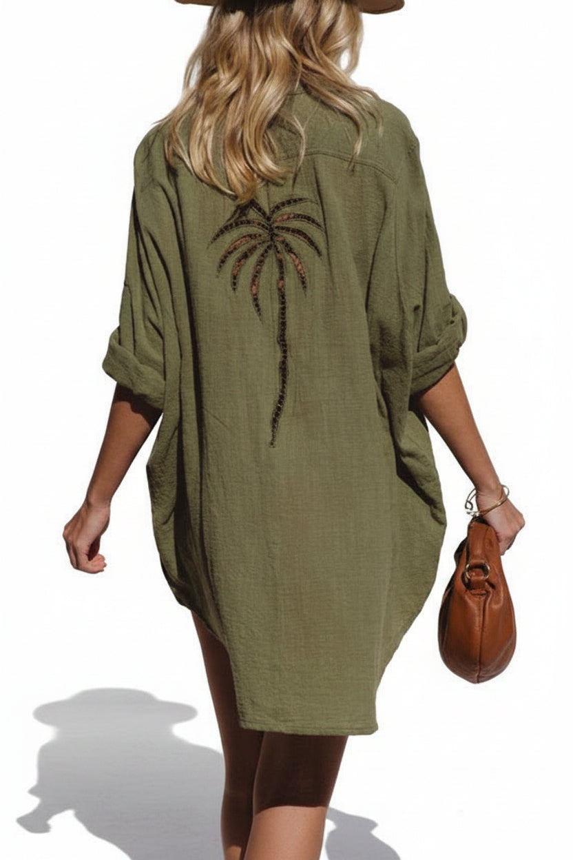 Palm Tree Cutout Top