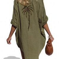 Palm Tree Cutout Top
