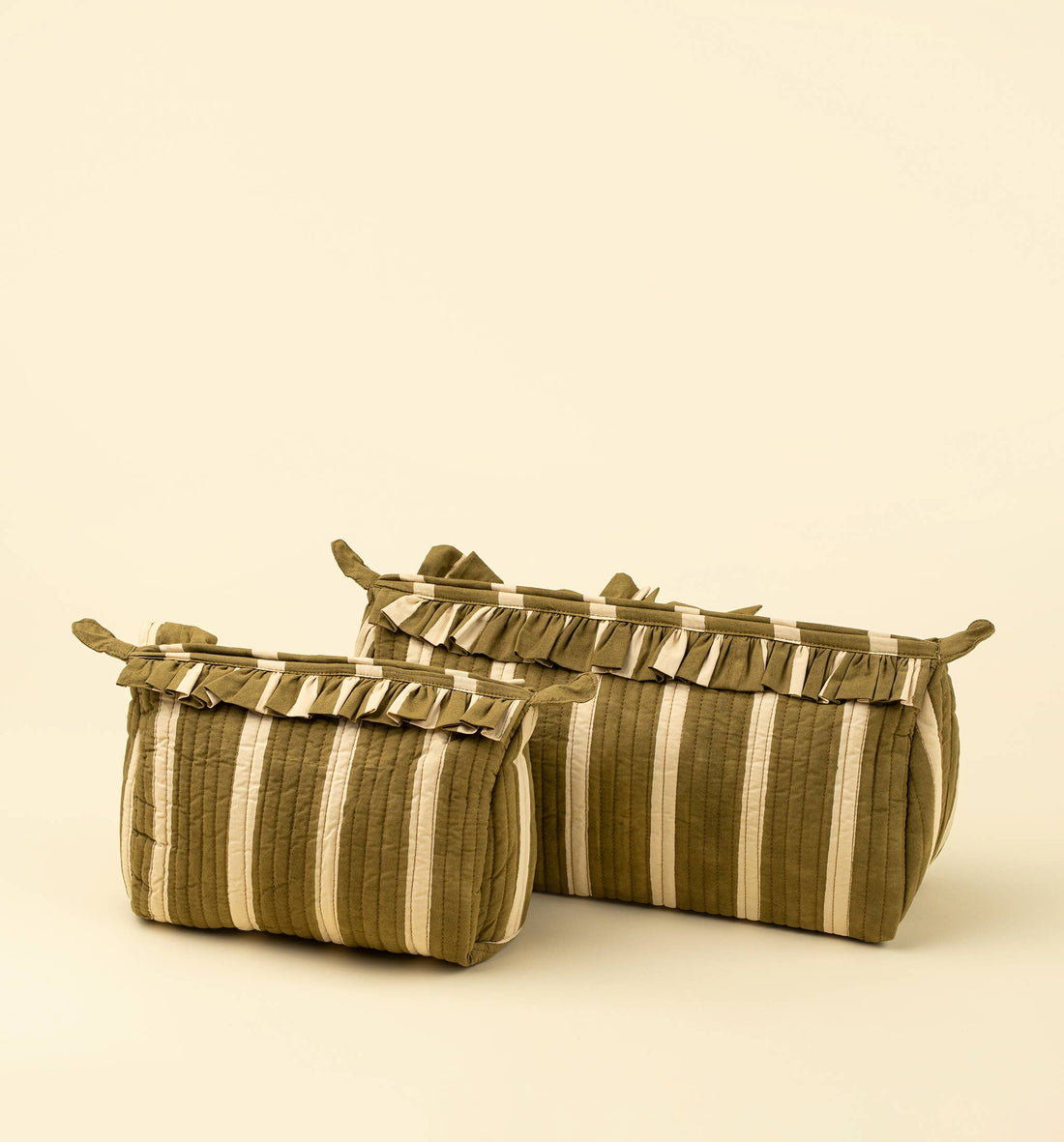 Block Print Stripe Pouch