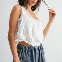 Embroidered Cotton Top