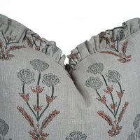 Linen Frill Pillow Cover