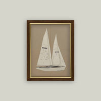 Sailboat Illustration: 11x15