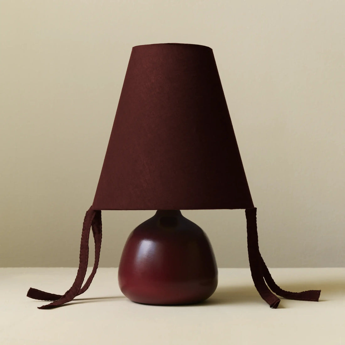 Petite Red Burgundy Lamp