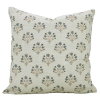 Floral Block Print Pillow Cover
