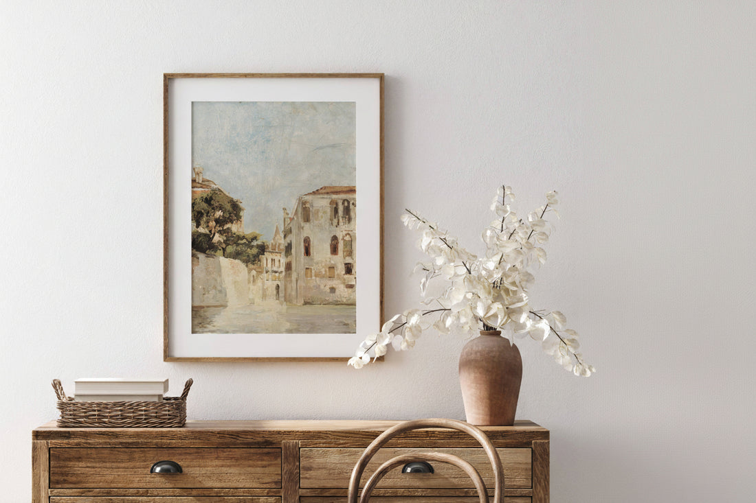 Vintage Italian Cityscape Art Print
