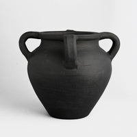 Black Terracotta Vase
