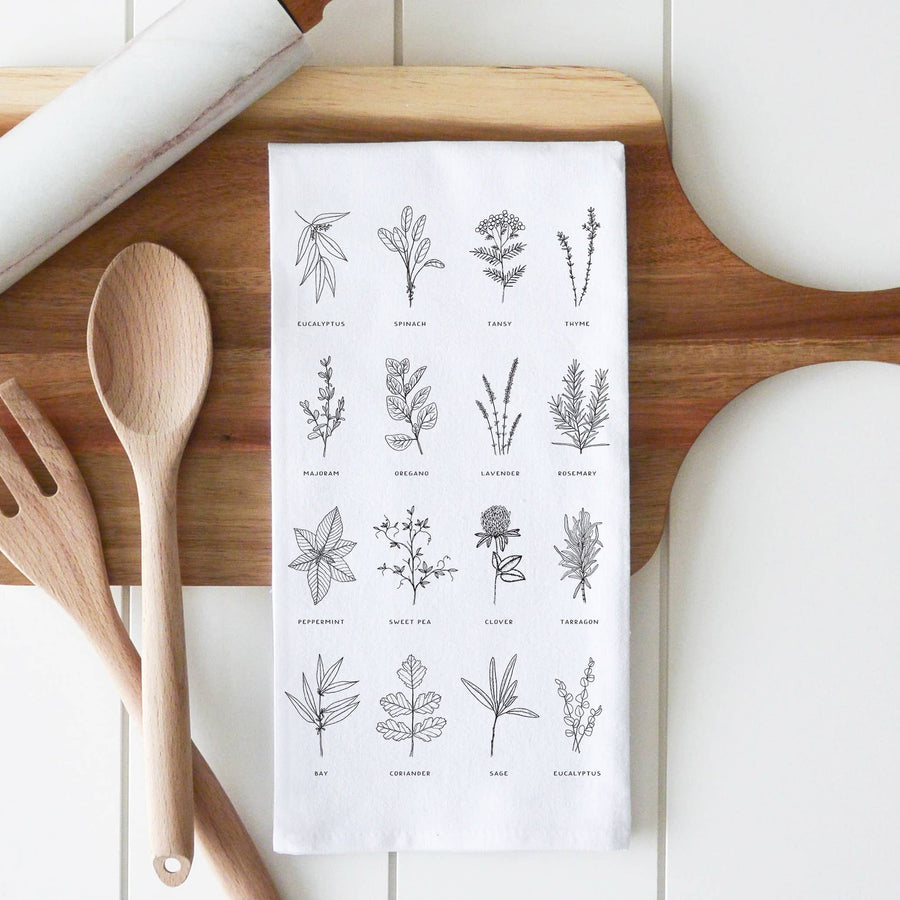 Herbs Tea Towel