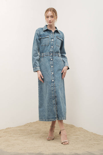 Denim Maxi Dress