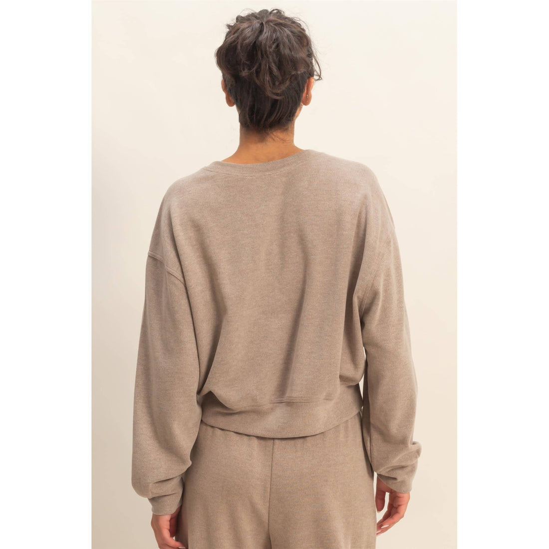 Soft Ribbed Sweatshirt