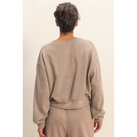 Soft Ribbed Sweatshirt