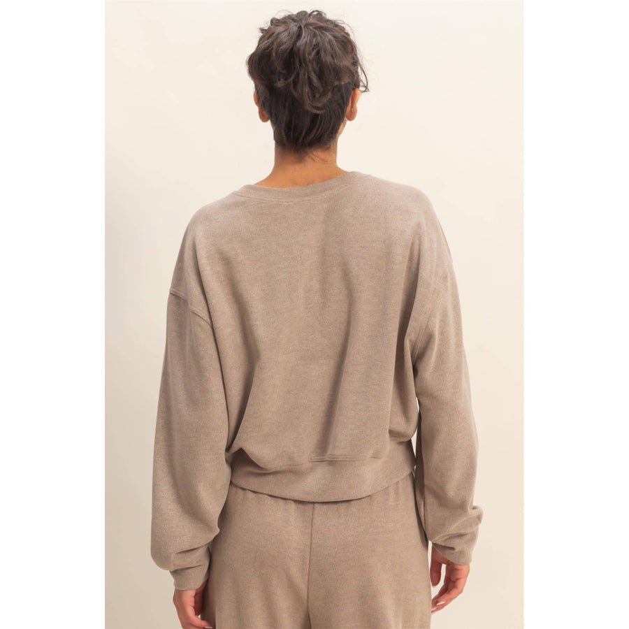 Soft Ribbed Sweatshirt
