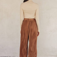 Pleated Wide Leg Pants