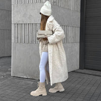 Plush Fleece Trench Coat