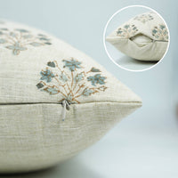 Floral Block Print Pillow Cover