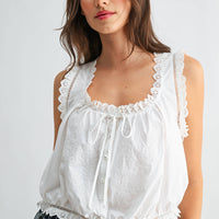 Embroidered Cotton Top