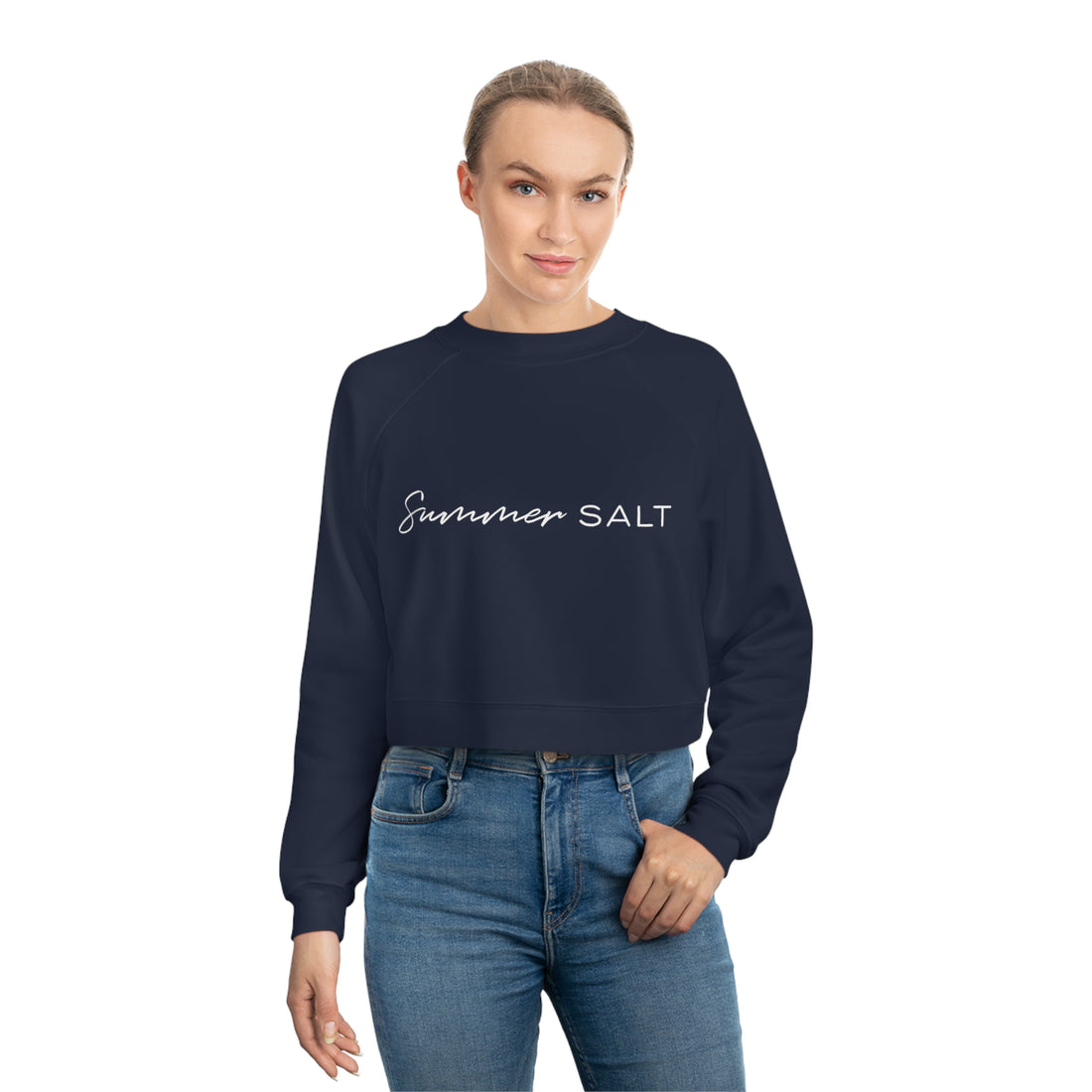 Summer Salt Cropped Fleece Pullover