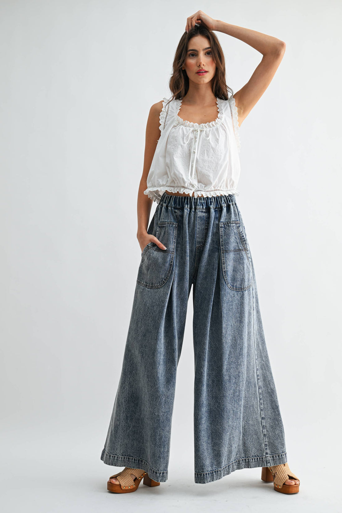 Embroidered Cotton Top