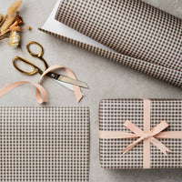 Green Gingham Christmas Wrapping Paper