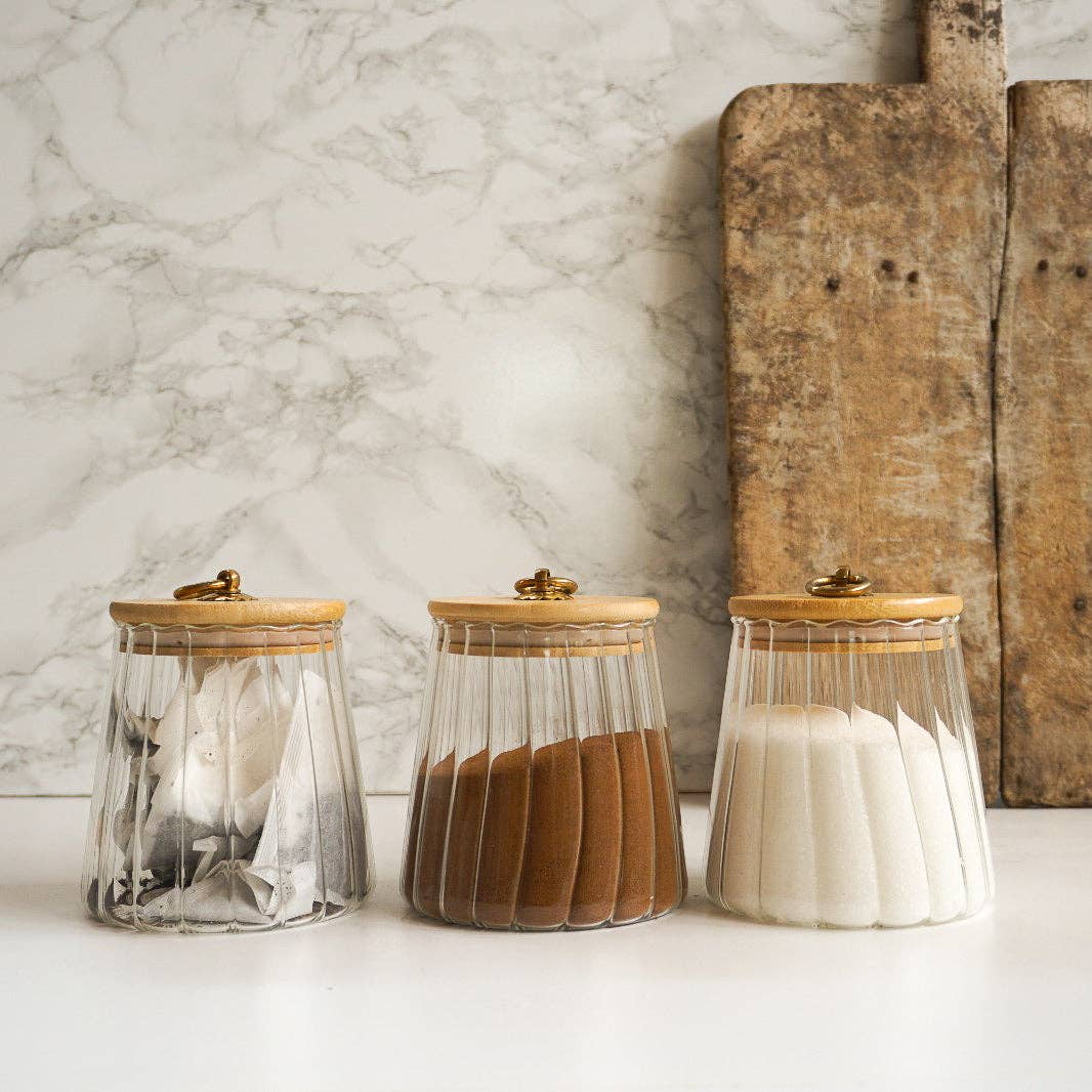 Fluted Ring Lid Jars