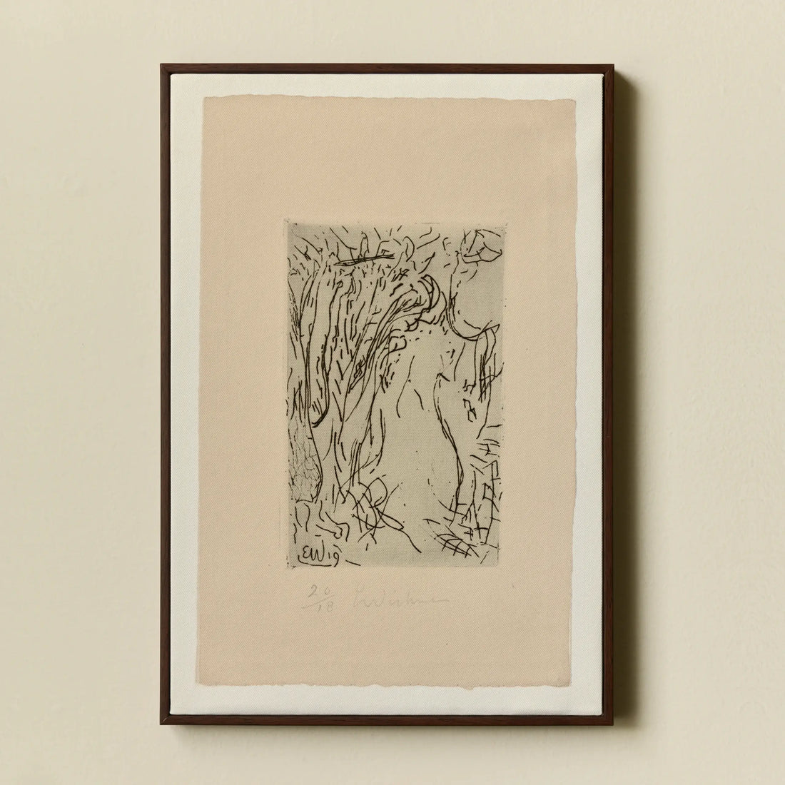 Portrait Drawing Forest Scene