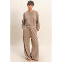 Soft Ribbed Sweatshirt