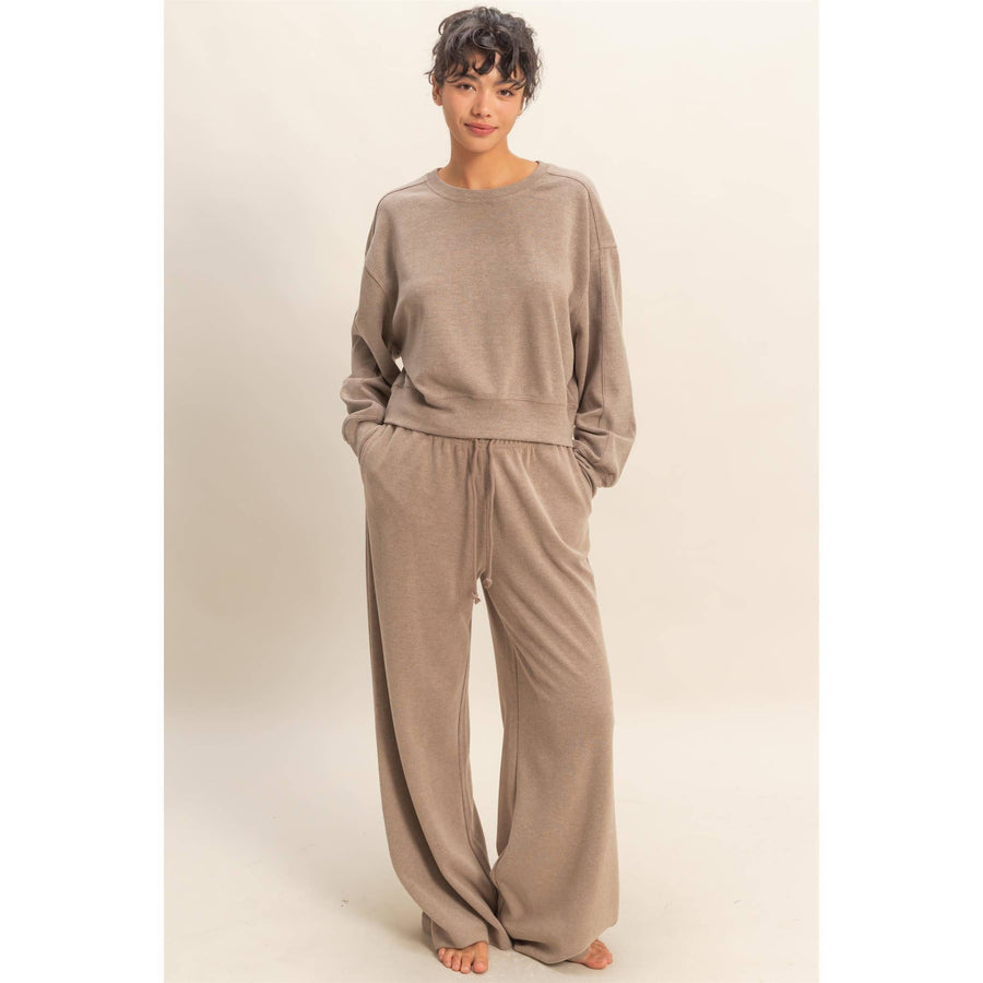 Soft Ribbed Sweatshirt