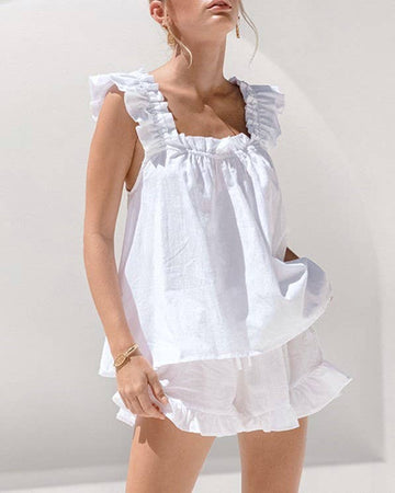 Ruffle Pajama Set