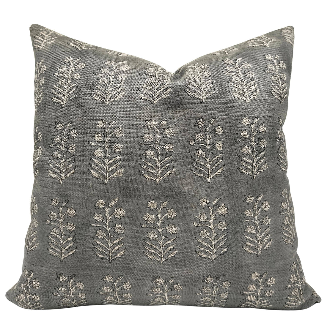 Indian Block Print Linen Blend Pillow Cover