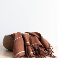 Oversized Woven Hand Towel in Cinnamon