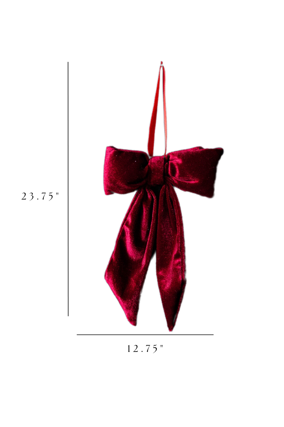Red Velvet Bow Large