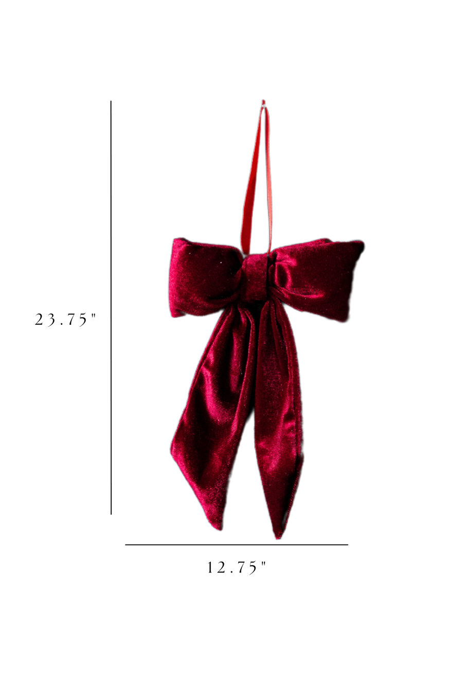 Red Velvet Bow Large