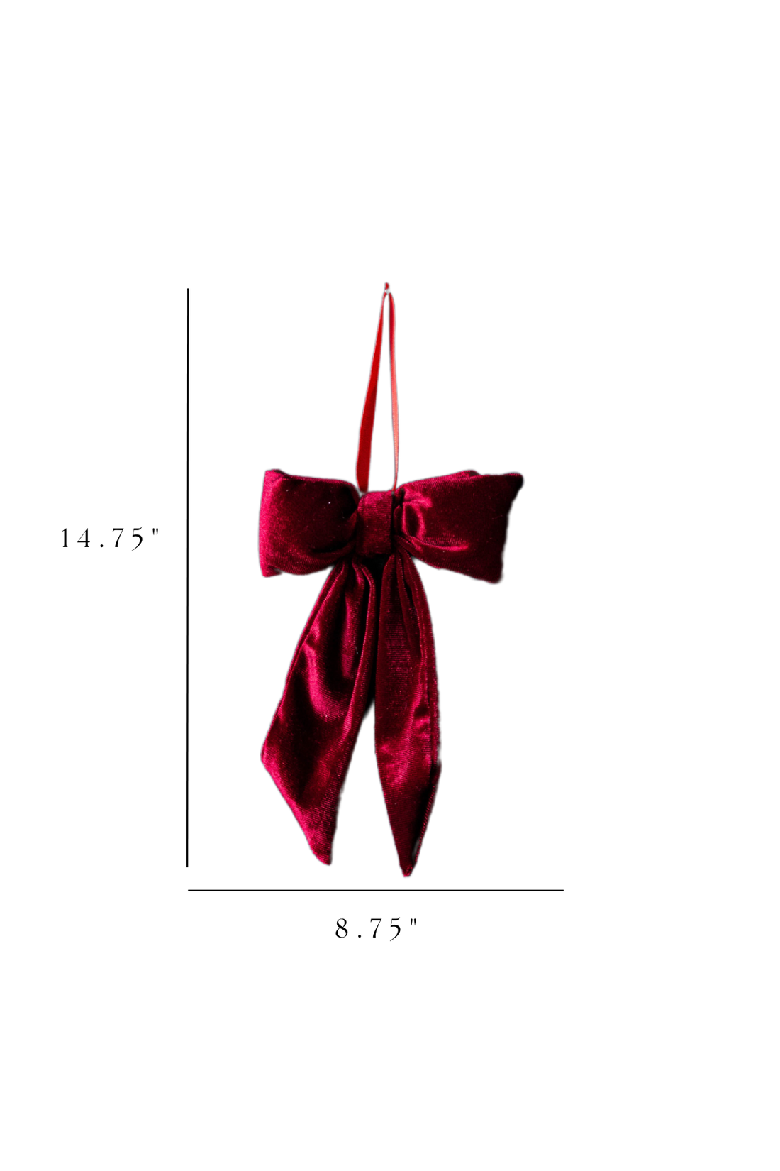 Red Velet Bow Medium