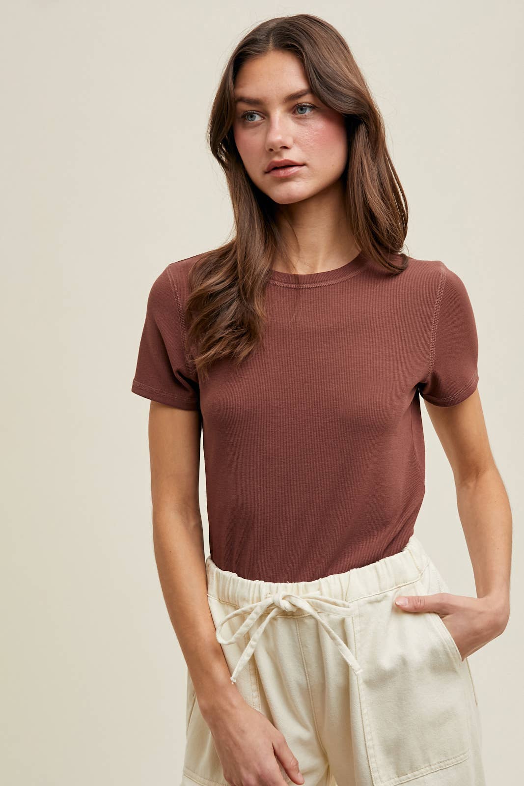 Ribbed Tee