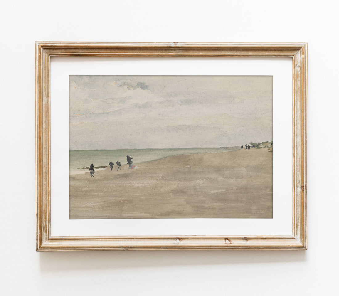 Vintage Coast Shore Print 5x7