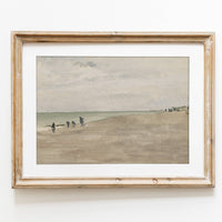 Vintage Coast Shore Print 5x7