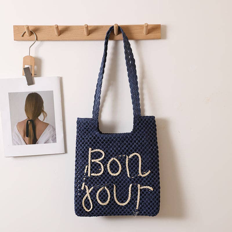 Bon Jour Woven Tote