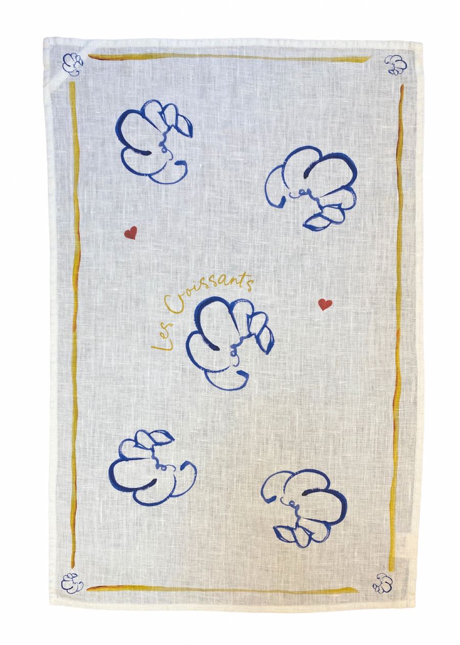 Croissants Tea Towel