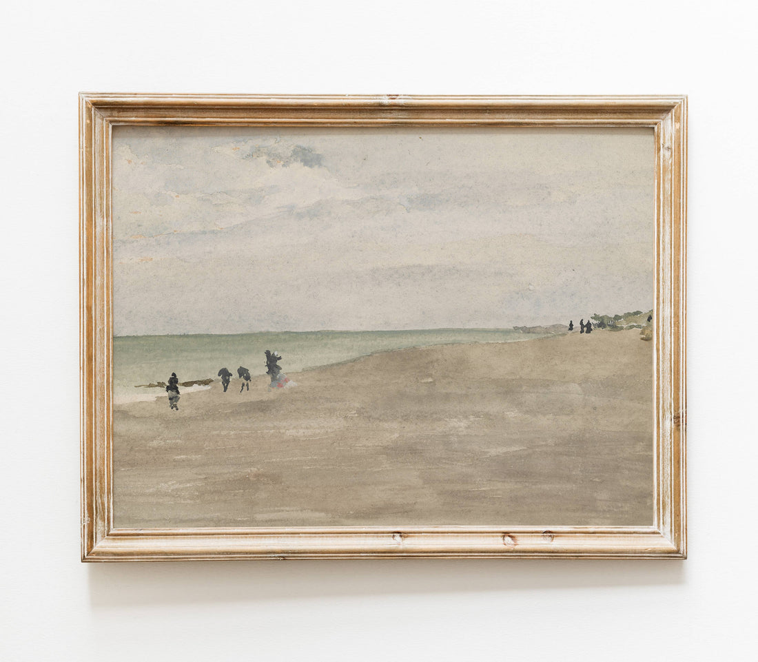 Vintage Coast Shore Print 5x7
