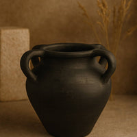 Black Terracotta Vase