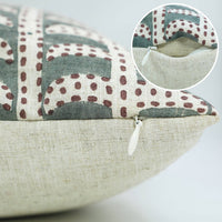 Block Linen Pillow Cover