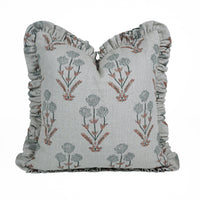 Linen Frill Pillow Cover