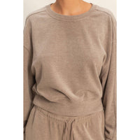 Soft Ribbed Sweatshirt